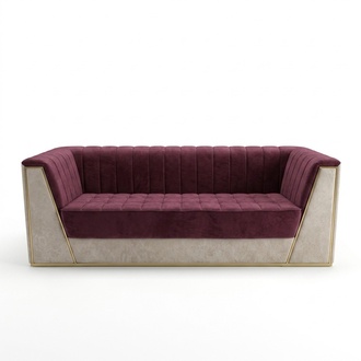 Rose Medusa Couch Dreisitzer Polster Weiche Couchen Sofas MÃ¶bel Stoff