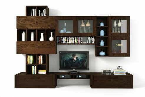 rtv Wohnwand TV Wand Anbauwand Wohnzimmer MÃ¶bel WohnwÃ¤nde Schrank Regal Holz