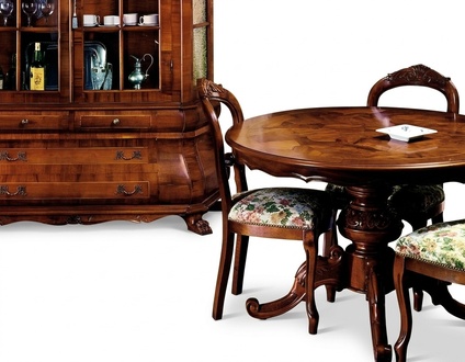 Rund Esstisch Esszimmer Tisch Ausziehbarer Luxus Tische Holz Italienische Möbel