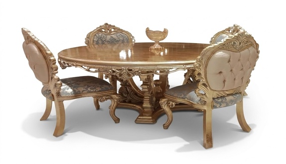 Rund Esstisch Esszimmertisch Esszimmer Tische Tisch Barock Ess Luxus MÃ¶bel Holz