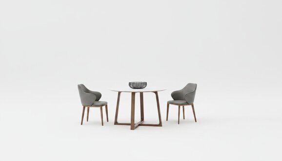Rund Tisch Ess Zimmer Holz Runde Tische Designer Original Holz 2 Stuhl