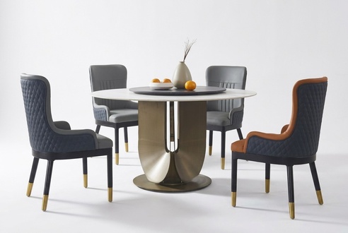 Runder SÃ¤ulen Tische Design Tisch Rund Stein MÃ¶bel Esszimmer Esstische Modern