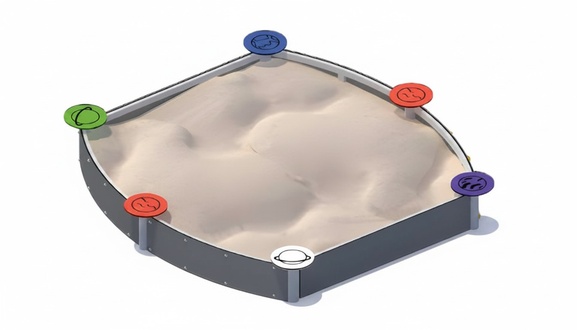 Sandkasten Spielplatz Kinderspielplatz SpielgelÃ¤nde KlettergerÃ¼st Erlebnisplatz