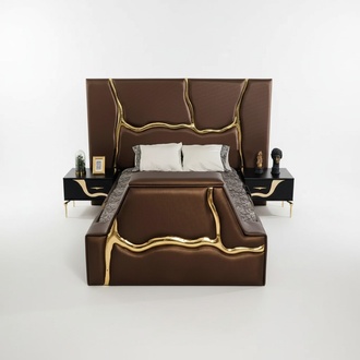 Schlafzimmer Bett 2x Nachttische Luxus Betten Set Komplett Design MÃ¶bel 3tlg.