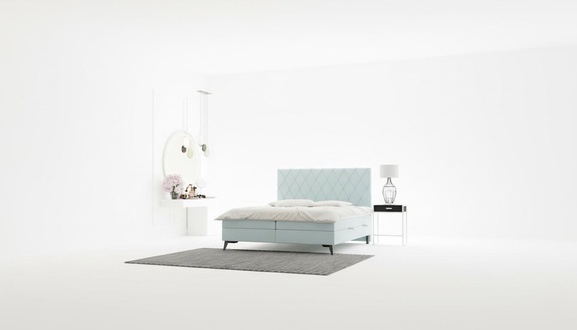 Schlafzimmer Bett Luxus MÃ¶bel Polster Stoff Modern Design Boxspringbett