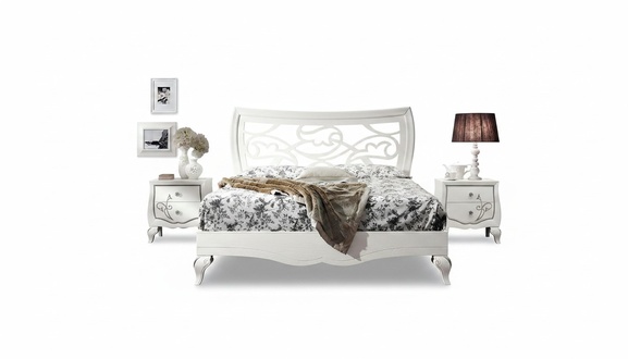 Schlafzimmer Bett Nachttisch Garnitur Gruppe Betten Doppel Bettgestell 3tlg.