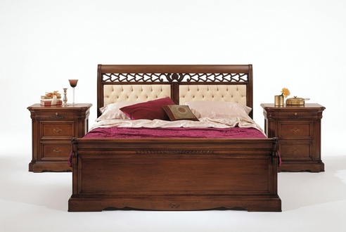 Schlafzimmer Bett Nachttisch Kleiderschrank Kommode Hotel Doppel Set 3tlg.
