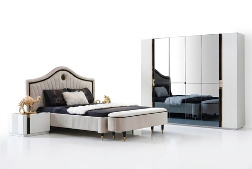 Schlafzimmer Design Bett Luxus Betten Neu Doppel Polster MÃ¶bel Hotel Ehe Design
