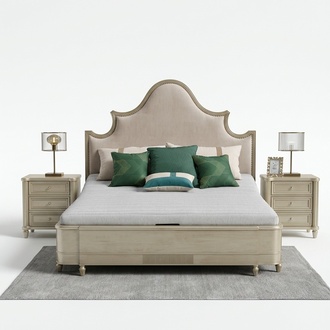 Schlafzimmer Design Bett Set Garnitur Betten 2x Nachttisch 3tlg. MÃ¶bel Komplett