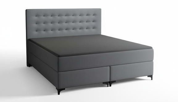Schlafzimmer Doppelbett 180Ñm Matratze Grau Bett moderner Stil Holz