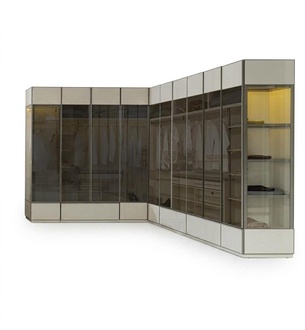 Schlafzimmer Eckschrank Holz MÃ¶bel Neu Beige Schrank im Schlafzimmer