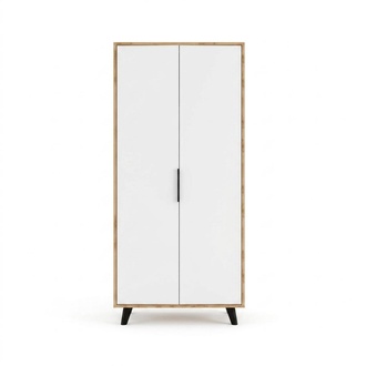 Schlafzimmer Kleiderschrank Modern Design WeiÃ Braun Zweifarbig Luxus