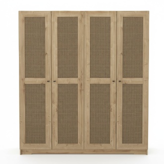 Schlafzimmer Kleiderschrank Moderne MÃ¶bel Braun Holz Luxus Design 180cm