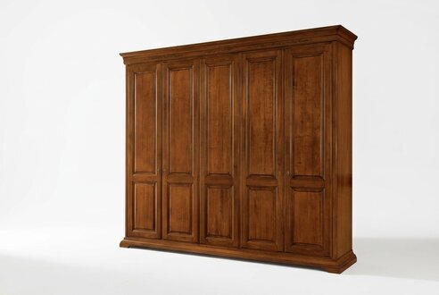 Schlafzimmer Kleiderschrank Schrank Holz Wohnzimmer MÃ¶bel Braun Italien