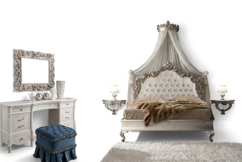 Schlafzimmer Komplett Set KÃ¶nigliches Barock Bett Schminktisch Nachttisch 6 tlg.