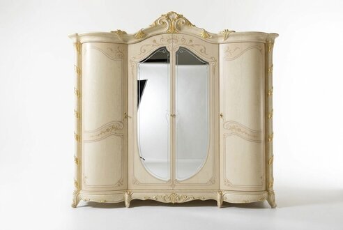 Schlafzimmer MÃ¶bel Italien Holzschrank Schrank Echtholz Kleiderschrank