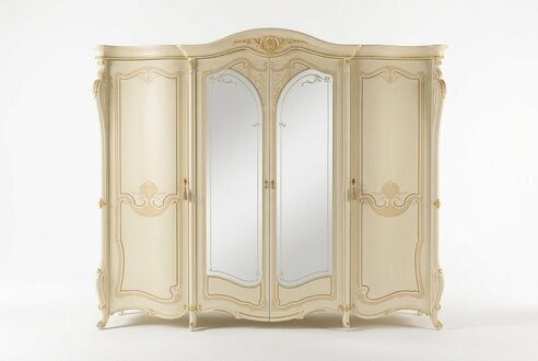 Schlafzimmer MÃ¶bel Italien Holzschrank Kleiderschrank Schrank Echtholz Massive