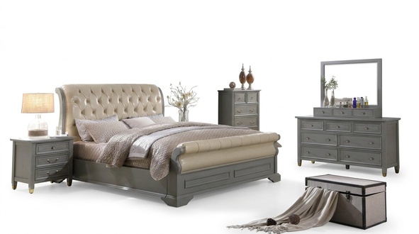 Schlafzimmer MÃ¶bel Komplette Sets Bett Nachttisch Kleiderschrank Tisch Neu 3tlg.