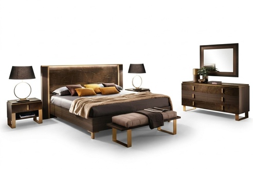 Schlafzimmer Set Bett Nachttische Hocker Betten Design Italienische MÃ¶bel 4 tlg