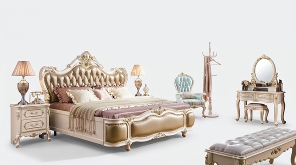 Schlafzimmer Set Klassischer Designer HolzmÃ¶bel Luxus neu 8tlg