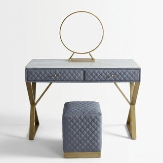 Schmink Tische Konsolen Tisch Schlaf Zimmer Holz Deko Spiegel + Kommode