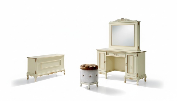 Schminktisch Italienische Stil MÃ¶bel Sideboard Schlafzimmer Barock Rokoko Hocker Neu