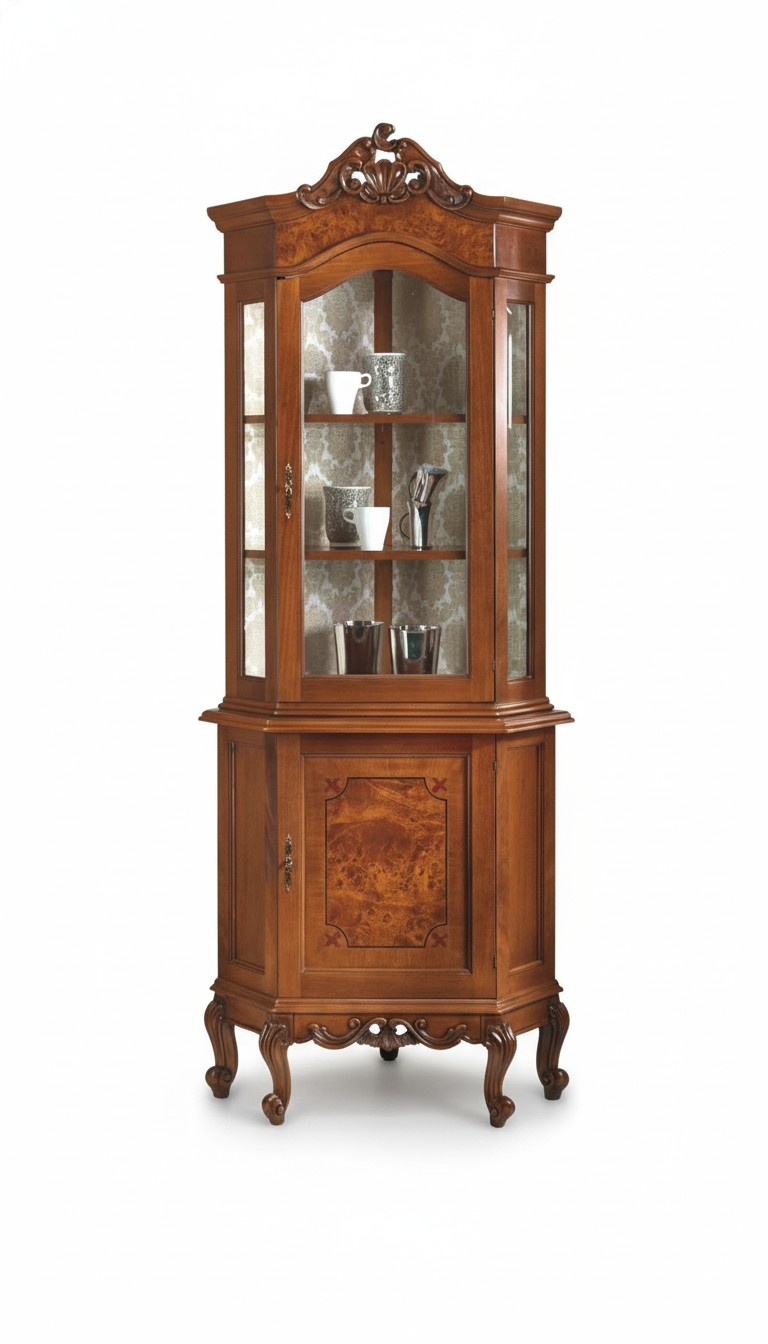 SchrÃ¤nke Vitrinen Glas Schrank Echtholz Vitrine Wohnzimmer Holz MÃ¶bel Anrichte