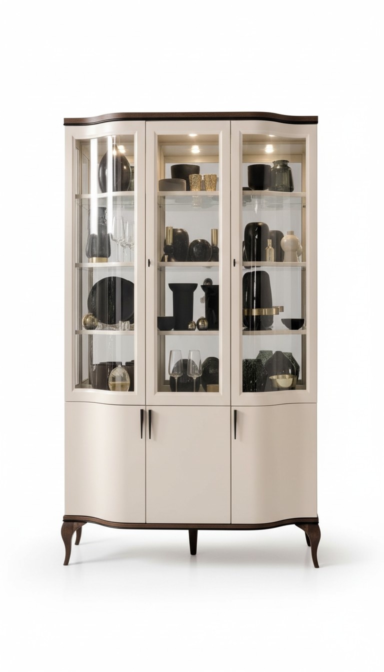 SchrÃ¤nke Vitrine Vitrinen Holz Edler Luxus Glas Schrank Holz Regal