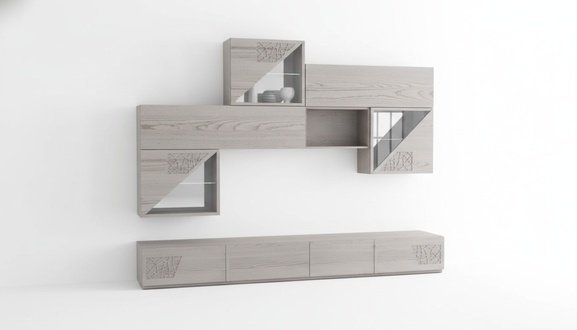 SchrankwÃ¤nde Regal Wohn Wand Side Low Board Regale Holz design SchrÃ¤nke