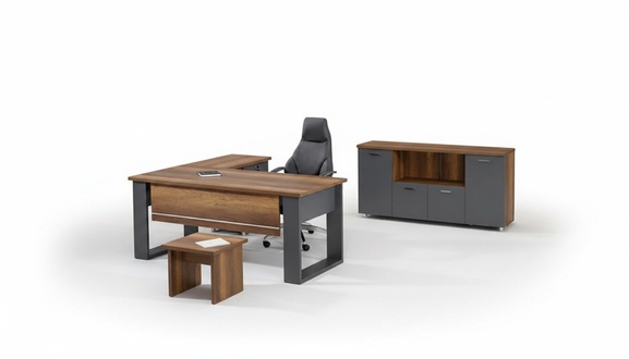 Schreibtisch ArbeitsflÃ¤che Kommode Couchtisch Sideboard Arbeitszimmer 5tlg.