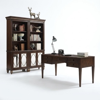 Schreibtisch braun Computer BÃ¼rotisch PC Schreibtisch Arbeitszimmer neu