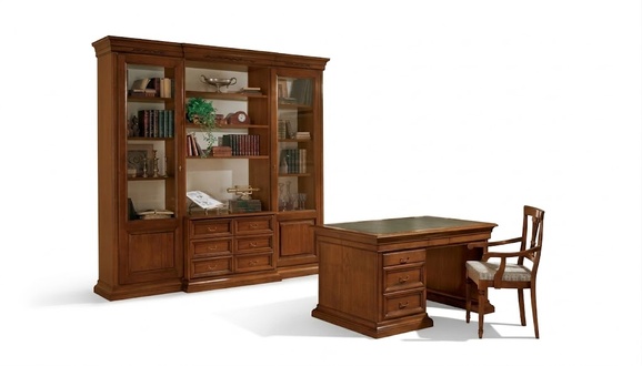 Schreibtisch BÃ¼cherregal Sessel Italienische MÃ¶bel BÃ¼ro Holz Tische