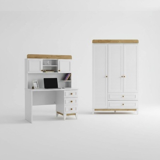 Schreibtisch Kleiderschrank Schlafzimmer Kombination fÃ¼r das Kinderzimmer