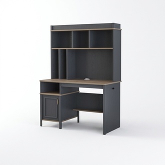 Schreibtisch Regale BÃ¼rotisch Computertisch Holz Grau Kinderzimmer