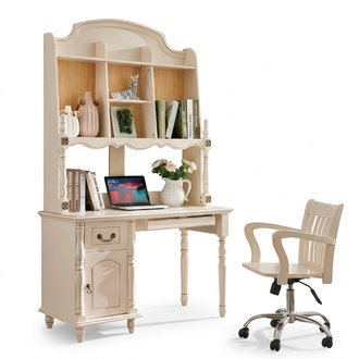 Schreibtisch Schrank Tische BÃ¼rotisch mit Schubladen PC Tisch Landhaus