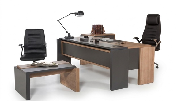 Schreibtisch Set Aktenschrank Schrank mit Couchtisch BÃ¼roeinrichtung 3tlg.