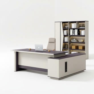 Schreibtisch und Eckschreibtisch BÃ¼roeinrichtung 2tlg Tisch mit Aktenschrank