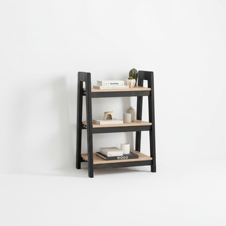 Schwarz-Beiges BÃ¼cherregal Holz Standregale Kinder Luxus Ablage MÃ¶bel