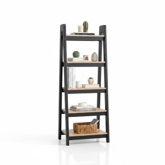 Schwarz-Brauner BÃ¼cherregal Designer Wandregal BÃ¼ro AktenregalstÃ¤nder