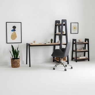 Schwarz-Brauner Kompakter Laptoptisch Designer Schreibtisch Luxus MÃ¶bel