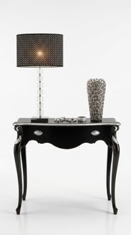 Konsolentisch Schwarze Konsole Design Italienische MÃ¶bel Barock Holz