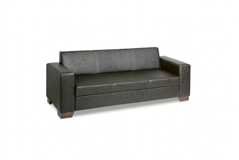 Schwarzer BÃ¼ro Dreisitzer Arbeitszimmer Sofa Luxus Couch PolstermÃ¶bel