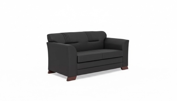 Schwarzer Zweisitzer Moderne Office MÃ¶bel Polster Sofas Arbeitszimmer