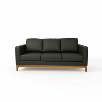 Schwarzes BÃ¼ro Sofa Designer 3-Sitzer Couch Wohnzimmer 3-er Polstersofa