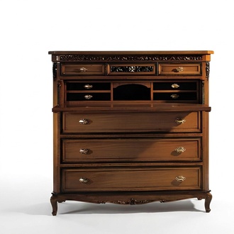 SekretÃ¤r Kommode Massivholz Schlafzimmer Italienische MÃ¶bel Wohnzimmer Braun