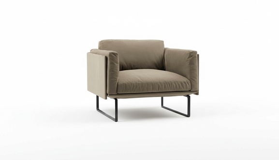 Sessel Metall Design Polster Lounge Club Stuhl Sitz Luxus Zimmer Warte