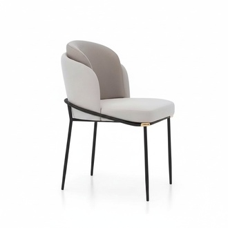 Sessel Metall Design Sitz Relax Luxus Zimmer Warte Neu Club Polster Stuhl