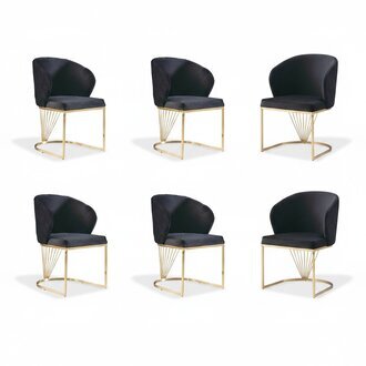 Set 6x Stuhl StÃ¼hle Sessel Esszimmer Garnitur Holz Modern Gruppe MÃ¶bel
