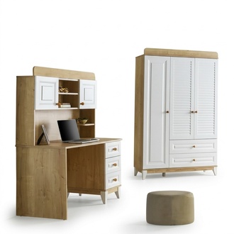 Set Kleiderschrank + Schreibtisch praktische MÃ¶belkombination fÃ¼r jeden Raum