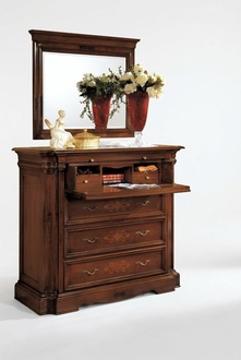 Sideboard Anrichte Holz Kommode mit 4 Schubladen Schubladenschrank Schrank